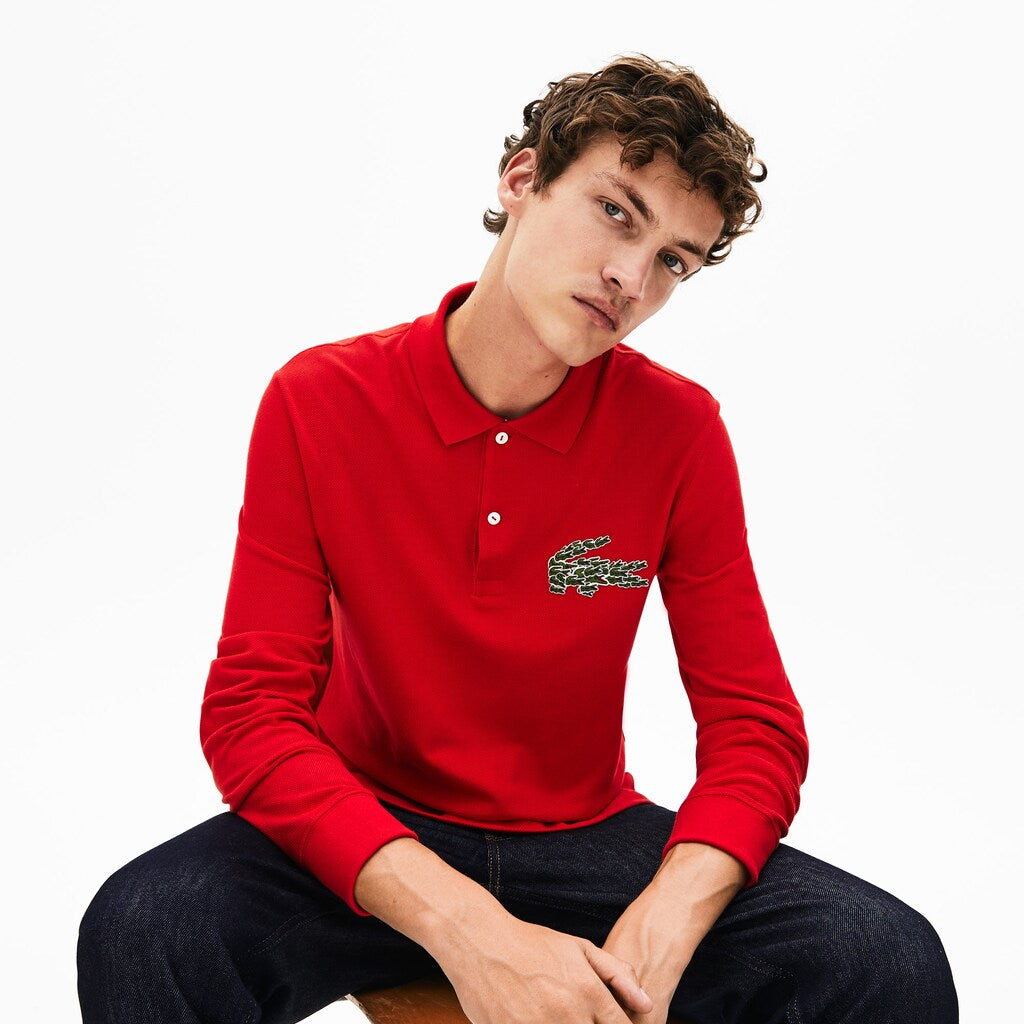 Men's Regular Fit Croco Magic Long Sleeve Polo / Lacoste
