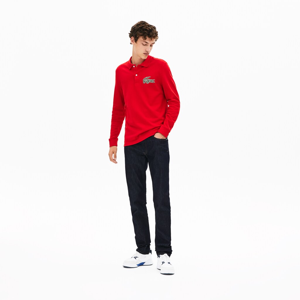 Men's Regular Fit Croco Magic Long Sleeve Polo / Lacoste