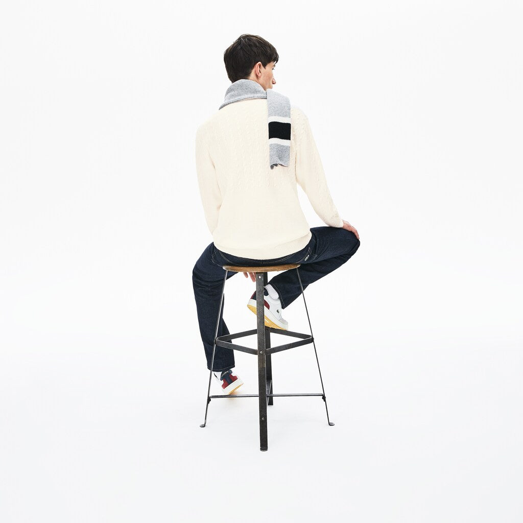 Men's Cable-Knit Alpaca Blend Sweater / Lacoste