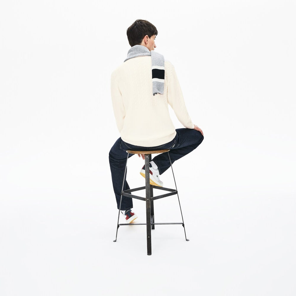 Men's Cable-Knit Alpaca Blend Sweater / Lacoste