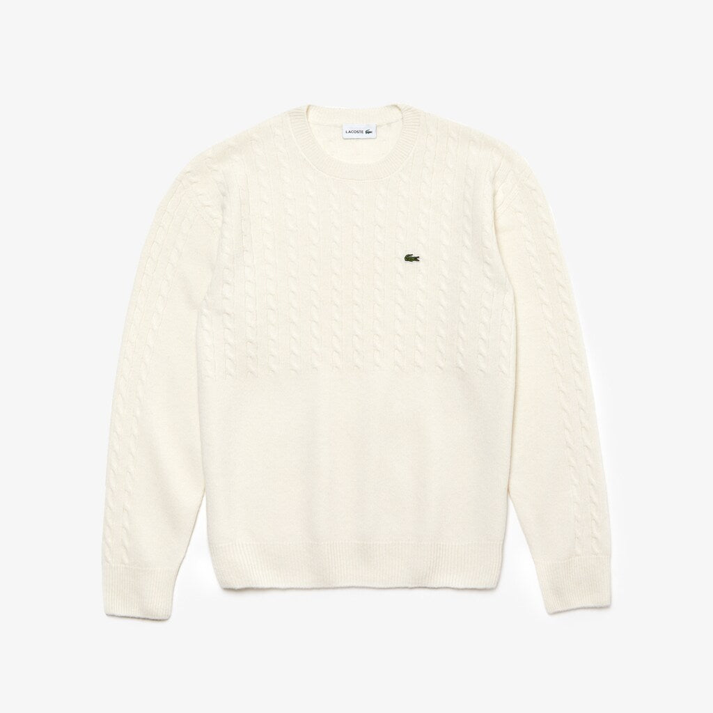 Men's Cable-Knit Alpaca Blend Sweater / Lacoste