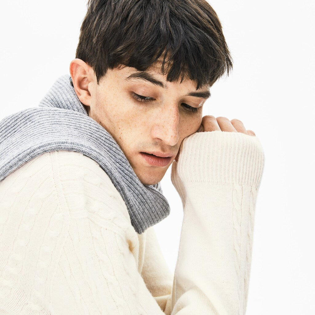 Men's Cable-Knit Alpaca Blend Sweater / Lacoste