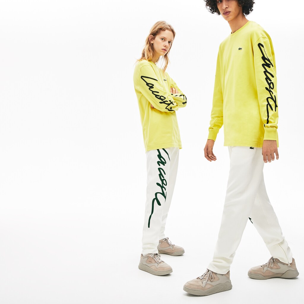 Unisex LIVE Signature Textured Fleece Sweatpants / Lacoste