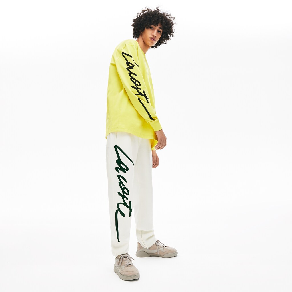 Unisex LIVE Signature Textured Fleece Sweatpants / Lacoste