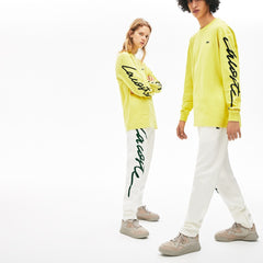 Unisex LIVE Signature Textured Fleece Sweatpants / Lacoste
