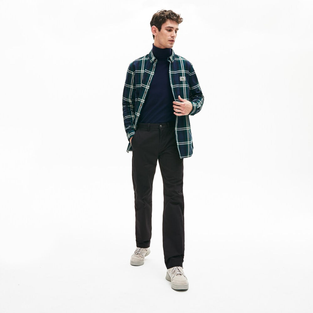 Men's Regular Fit Stretch Cotton Chinos / Lacoste