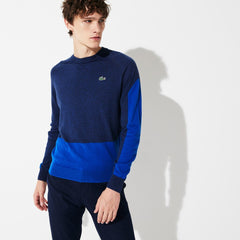 Men's SPORT Color-Blocked Breathable Wool Sweater / Lacoste