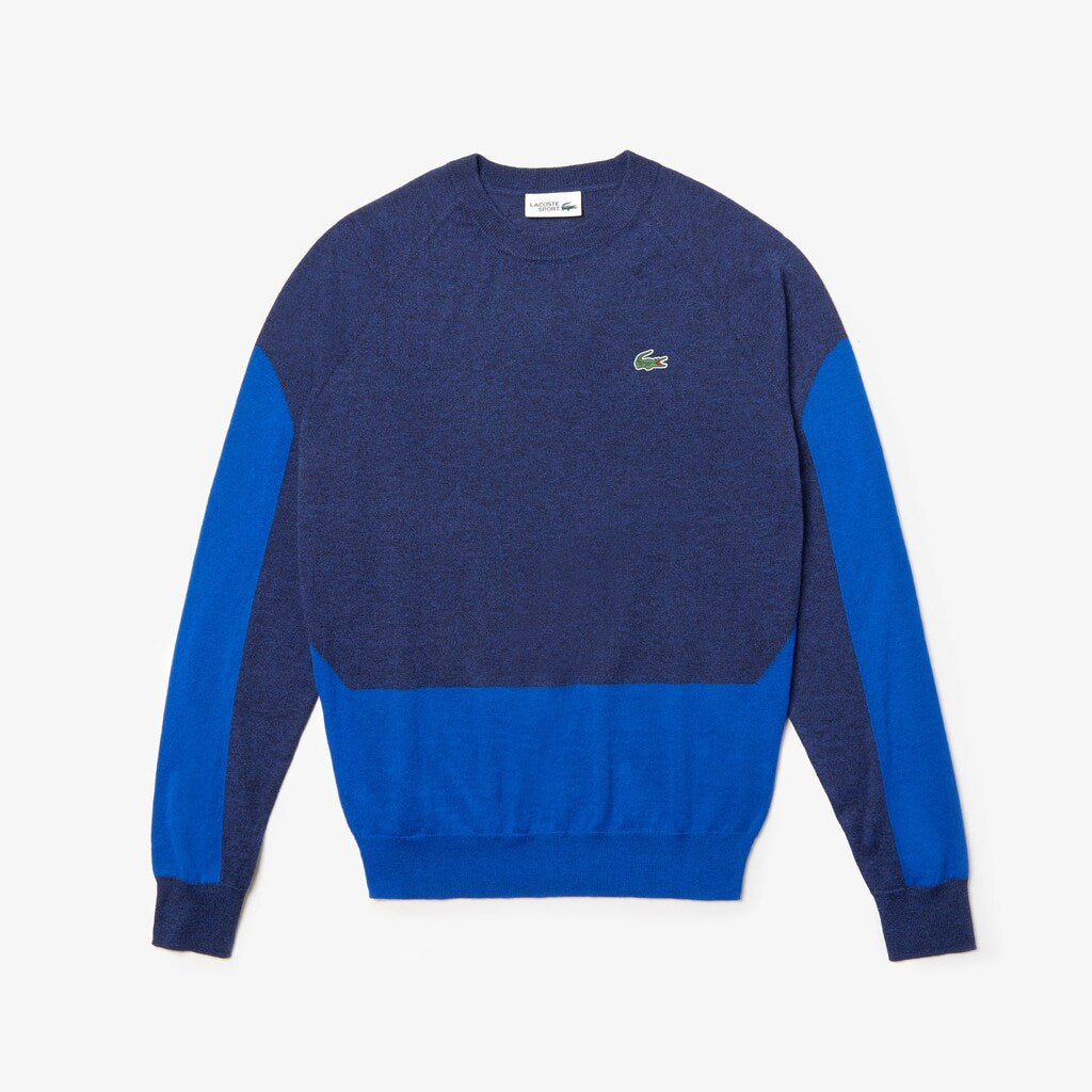 Men's SPORT Color-Blocked Breathable Wool Sweater / Lacoste