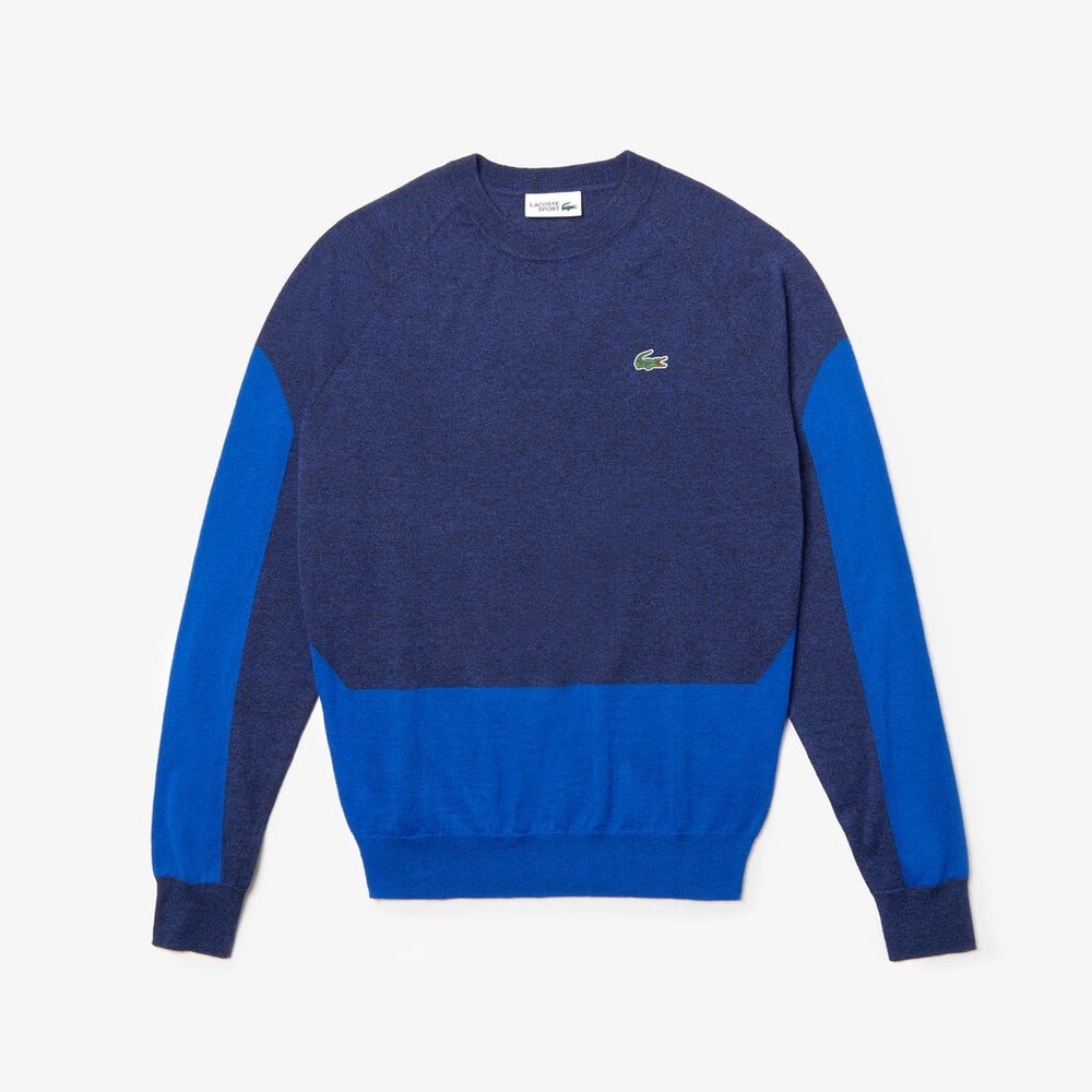 Men's SPORT Color-Blocked Breathable Wool Sweater / Lacoste