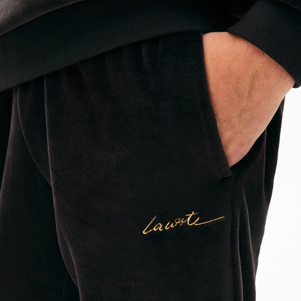 Men's LIVE Golden Signature Velvet Sweatpants / Lacoste