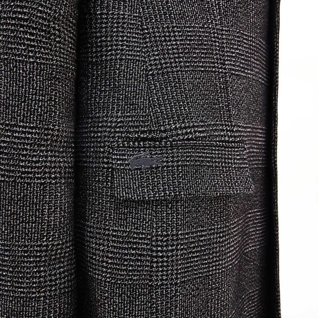 Men's Glen Plaid Wool Blend Chesterfield Coat / Lacoste