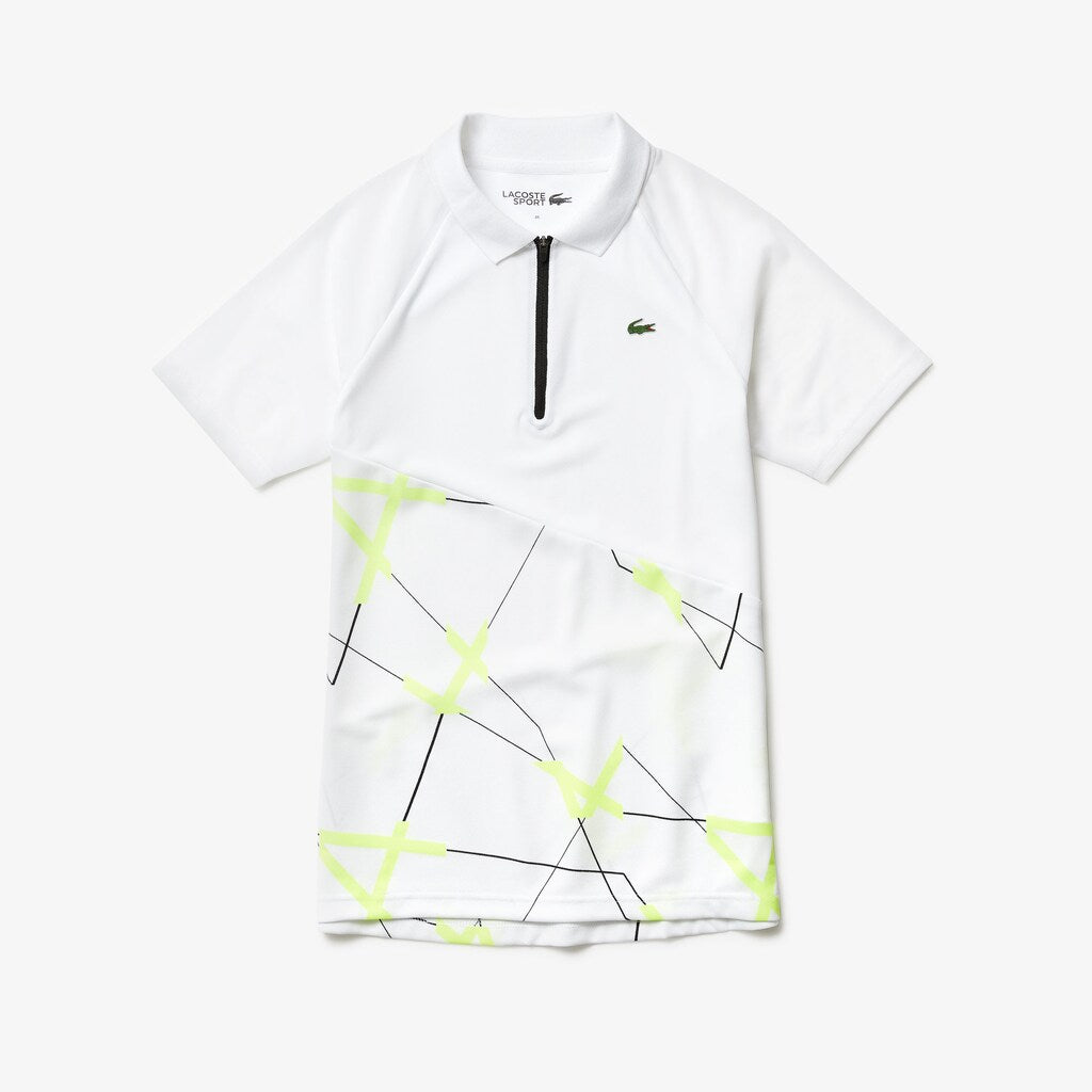 Women's SPORT Geometric Print Breathable Tennis Polo / Lacoste