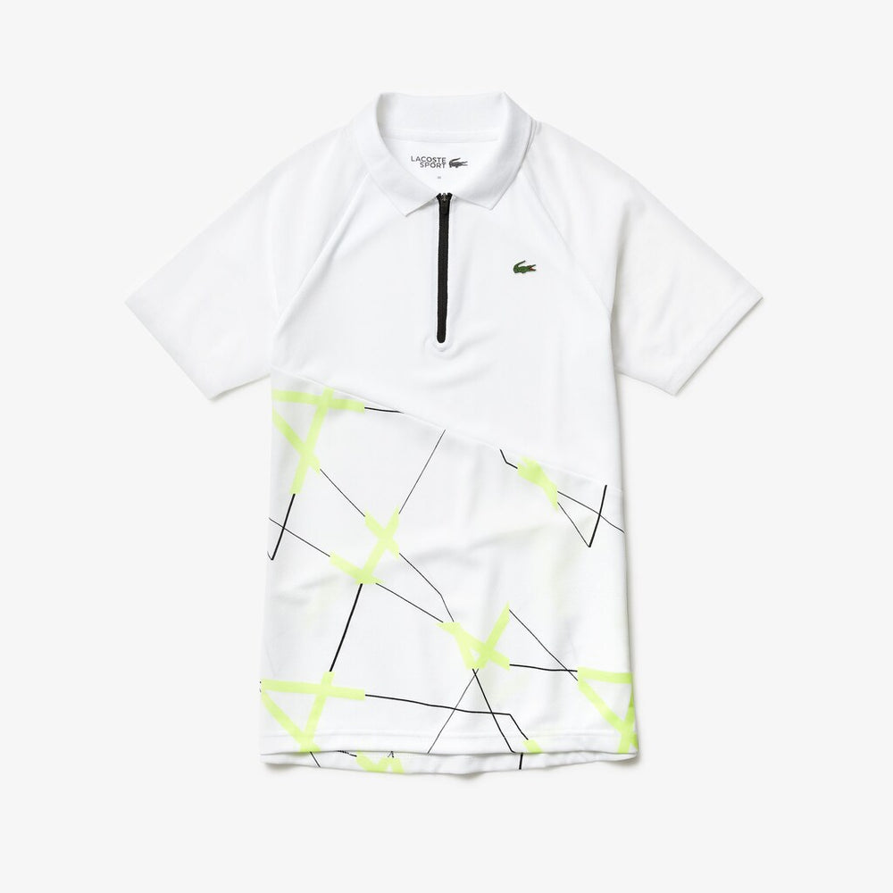 Women's SPORT Geometric Print Breathable Tennis Polo / Lacoste