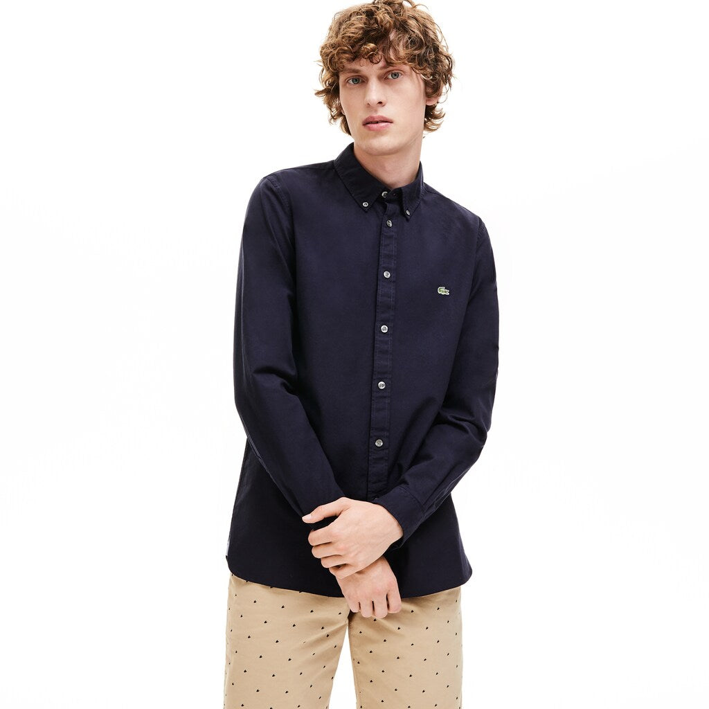Men's Slim Fit Stretch Cotton Shirt / Lacoste