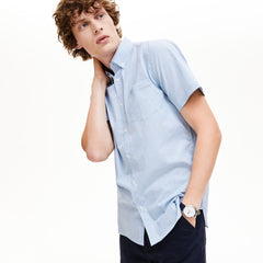 Men's Regular- Fit Checkered Cotton Shirt / Lacoste