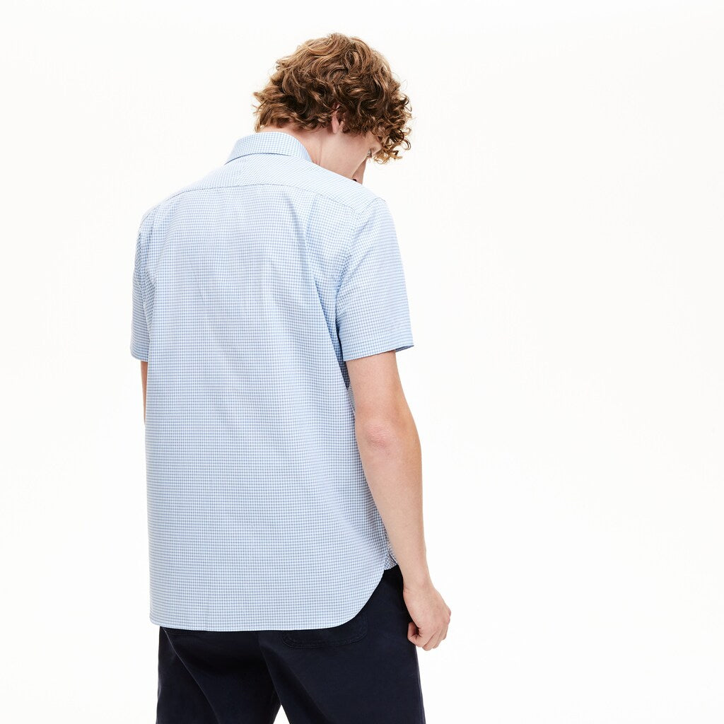 Men's Regular- Fit Checkered Cotton Shirt / Lacoste