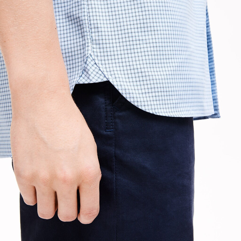 Men's Regular- Fit Checkered Cotton Shirt / Lacoste
