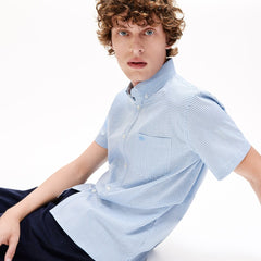 Men's Regular- Fit Checkered Cotton Shirt / Lacoste