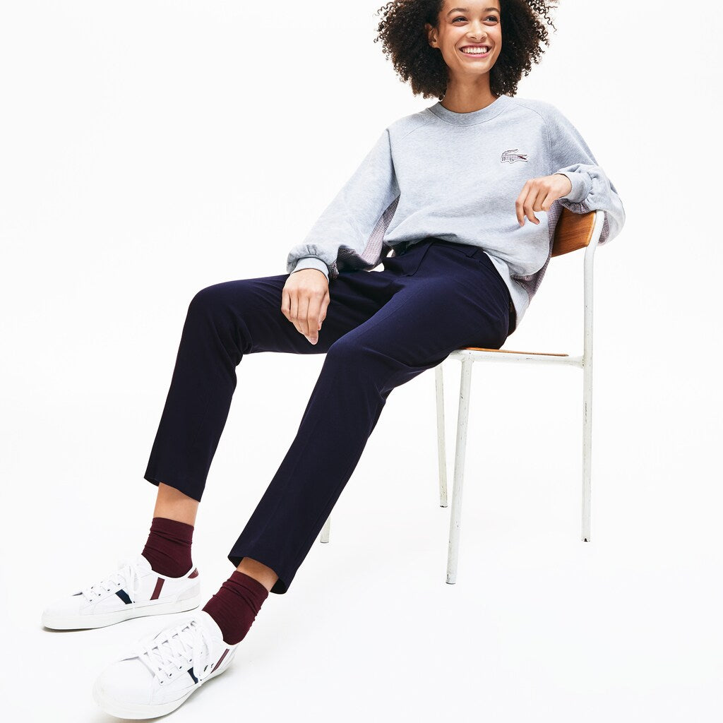 Women's Slim Fit Stretch Cotton Twill Pants / Lacoste