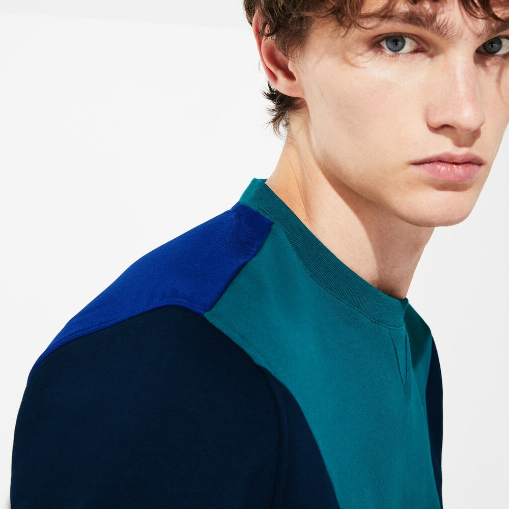 Men's SPORT Color-Blocked Cotton Fleece Tennis Sweatshirt / Lacoste