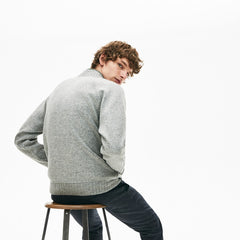 Men's Hybrid Two-Ply Wool Blend Zip Sweatshirt / Lacoste