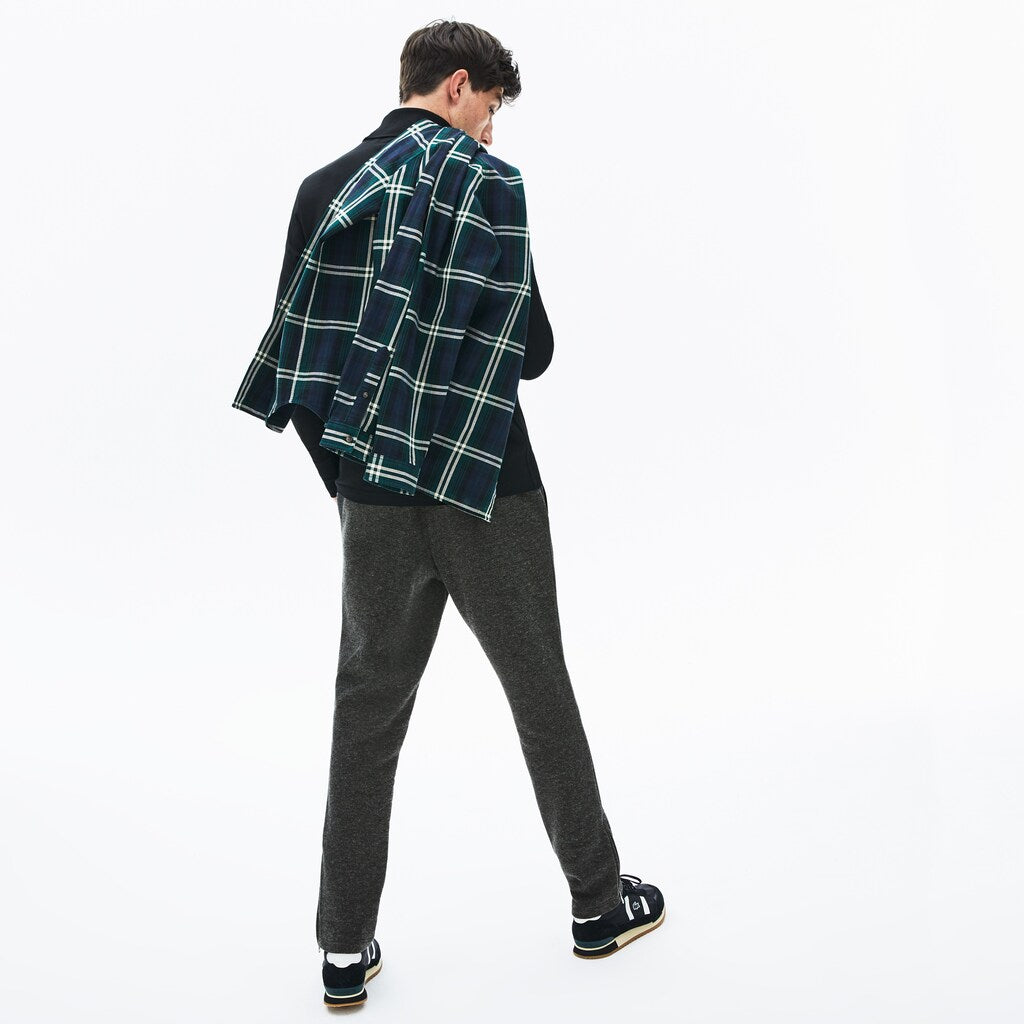 Men's Cotton And Wool Blend Fleece Sweatpants / Lacoste