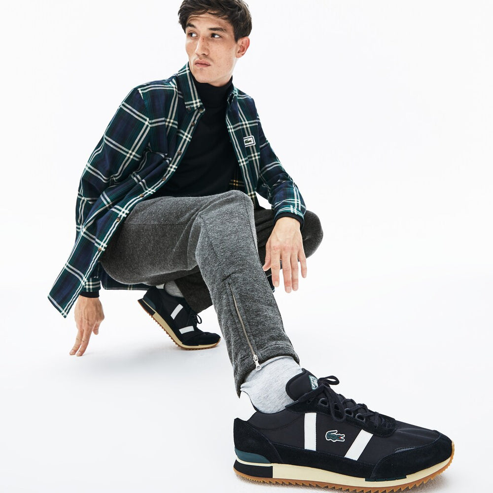 Men's Cotton And Wool Blend Fleece Sweatpants / Lacoste