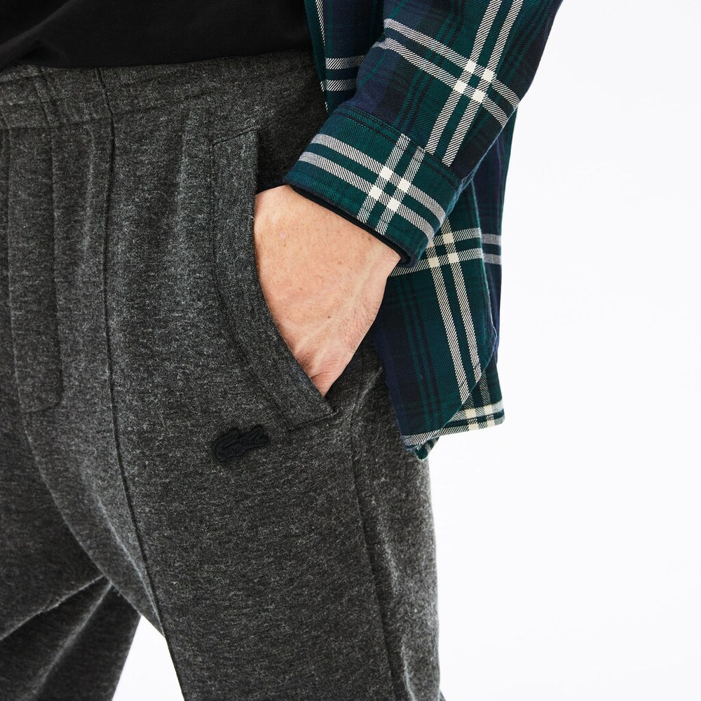 Men's Cotton And Wool Blend Fleece Sweatpants / Lacoste