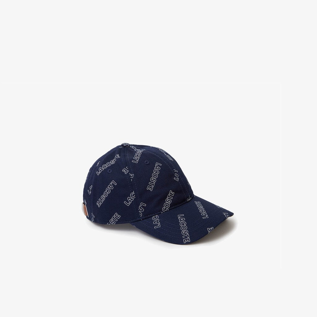 Unisex LIVE Signature-Print Cotton Hat / Lacoste