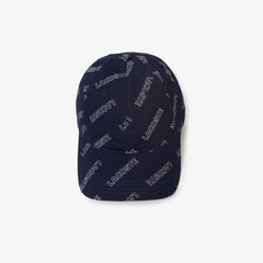 Unisex LIVE Signature-Print Cotton Hat / Lacoste