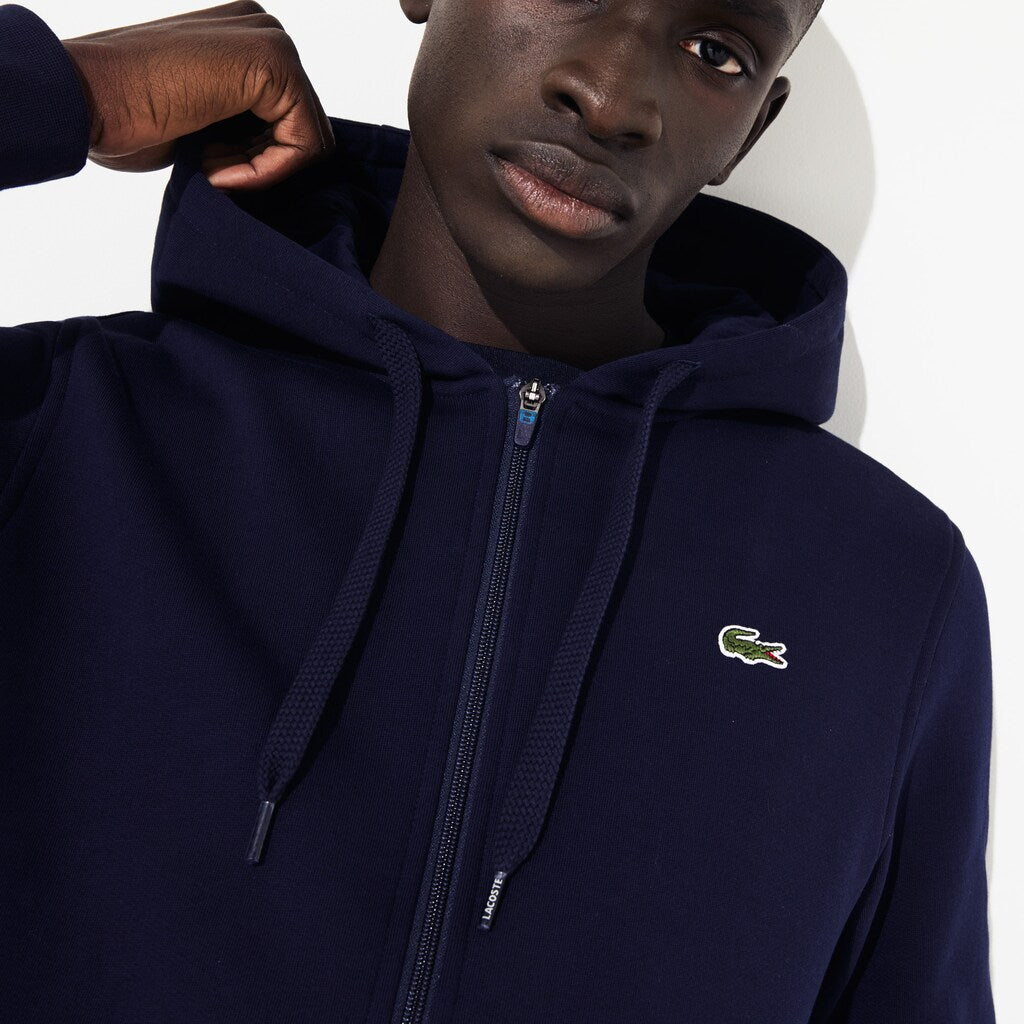 Men's Presidents Cup Hooded Back-Printed Fleece Zip Golf Sweatshirt / Lacoste