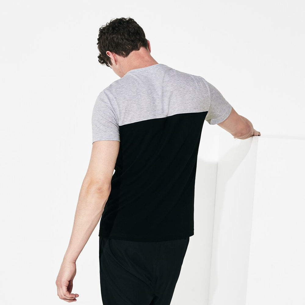 Men's SPORT Color-Blocked Cotton T-Shirt / Lacoste