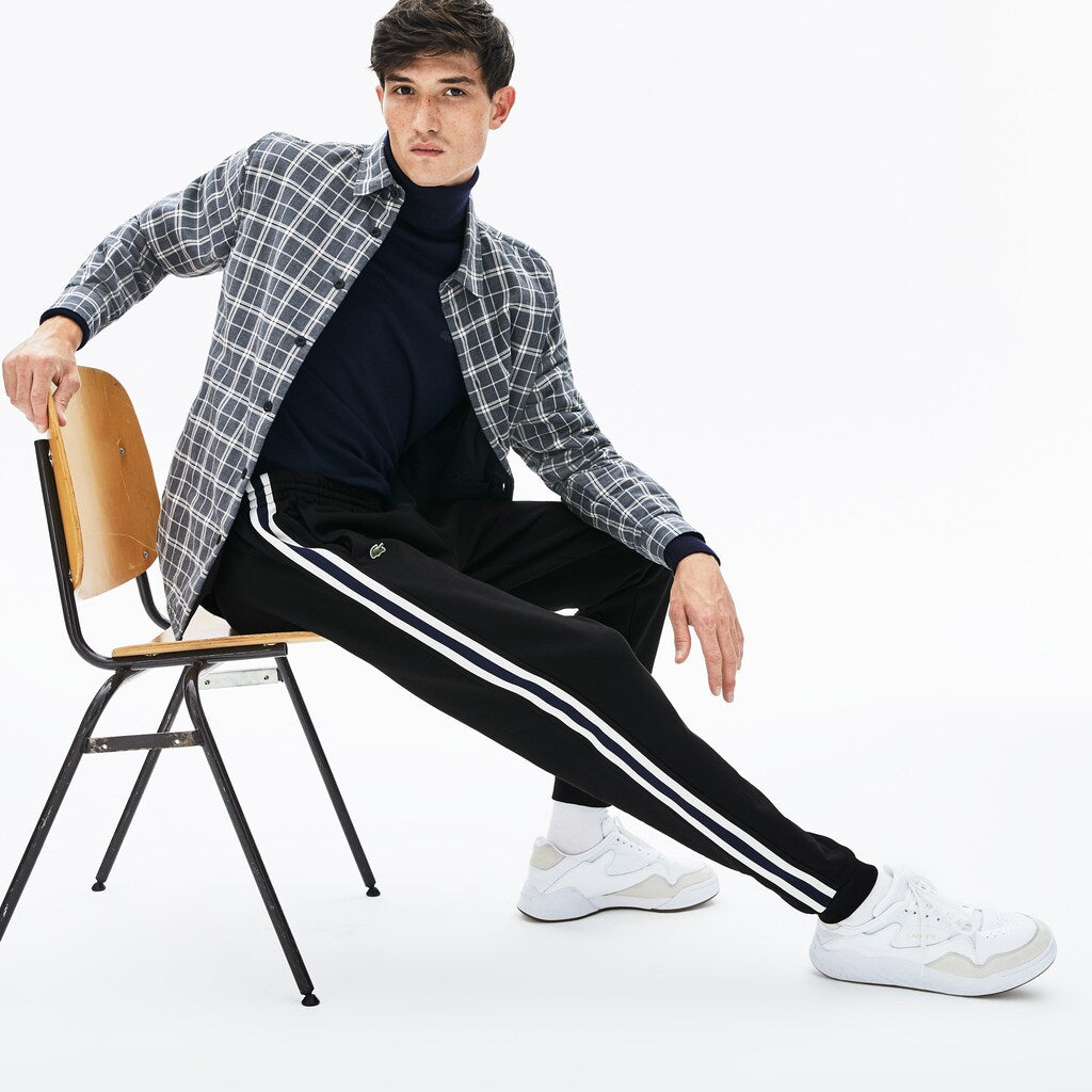 Men's Fleece Side Stripe Trackpants / Lacoste
