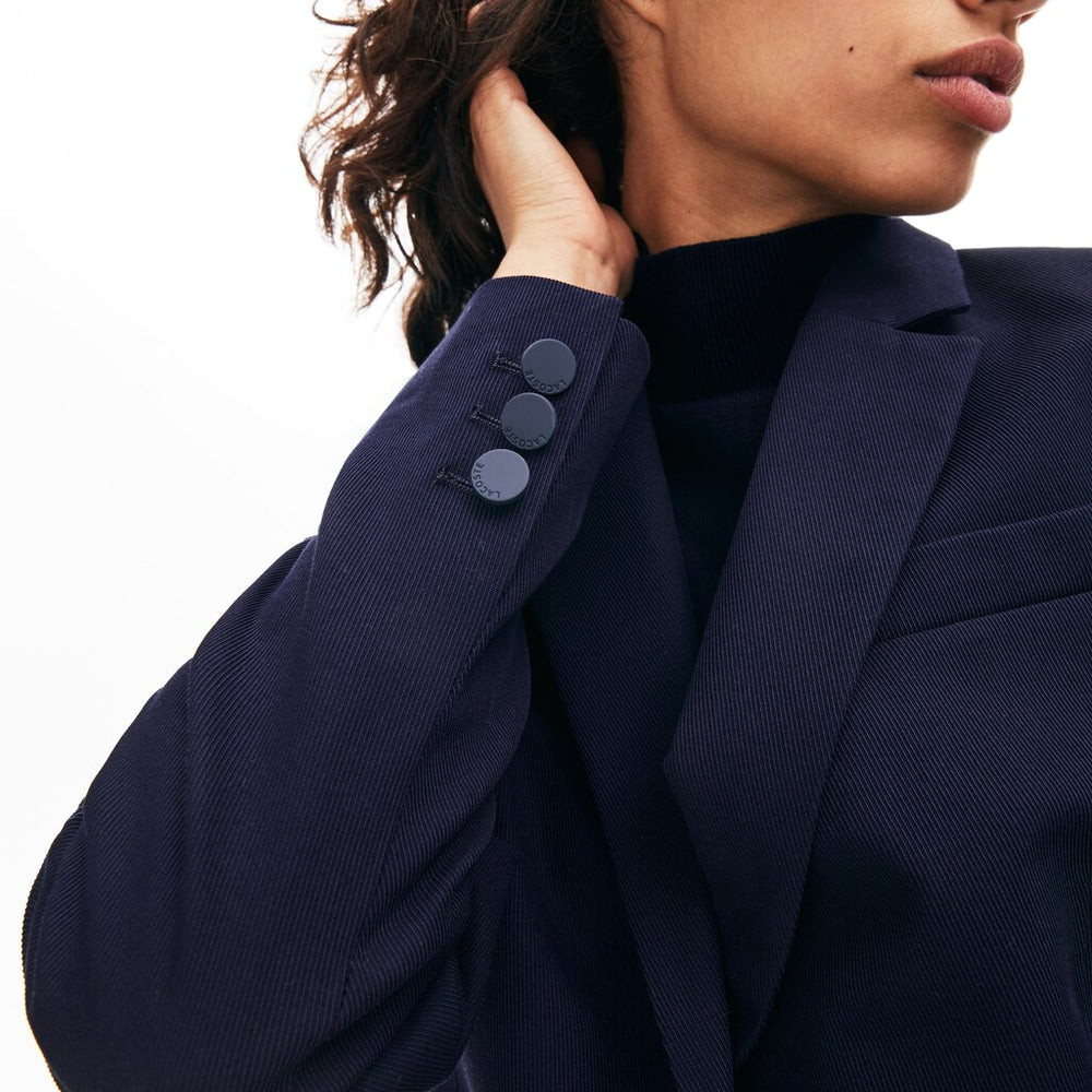 Women's Fitted Stretch Cotton Blazer / Lacoste