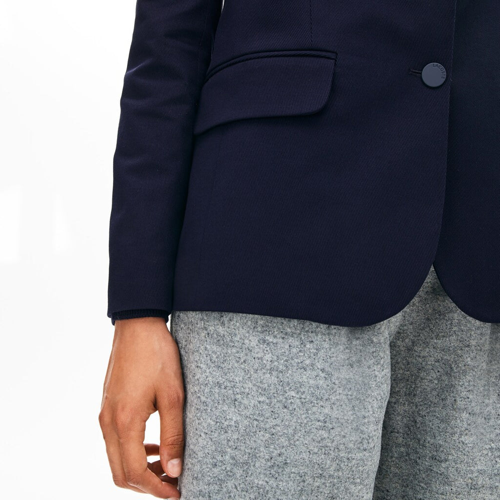 Women's Fitted Stretch Cotton Blazer / Lacoste