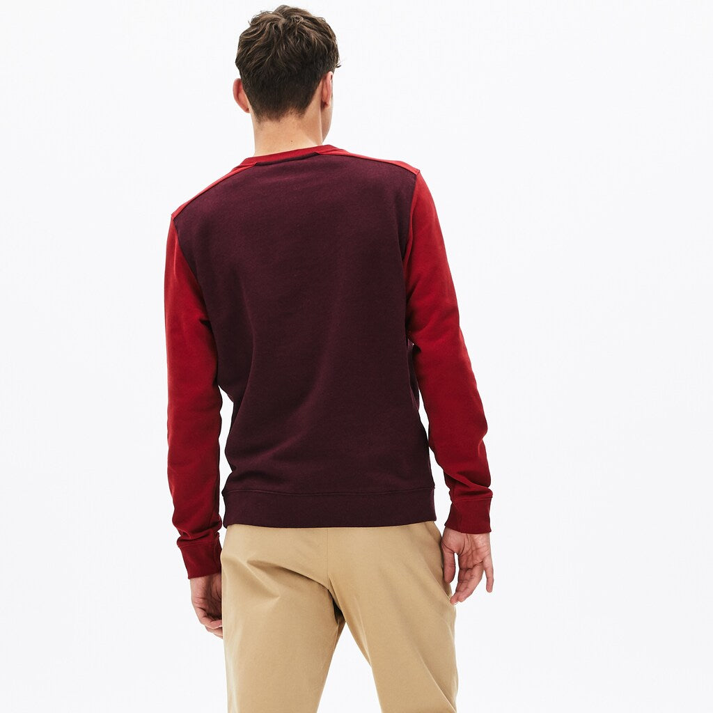 Men's Color-Block Cotton Fleece Sweatshirt / Lacoste