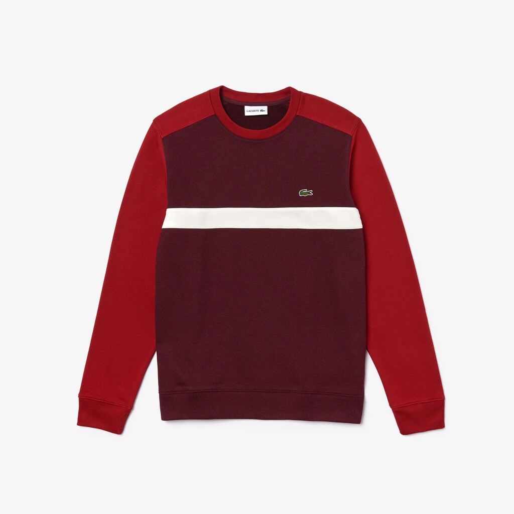 Men's Color-Block Cotton Fleece Sweatshirt / Lacoste