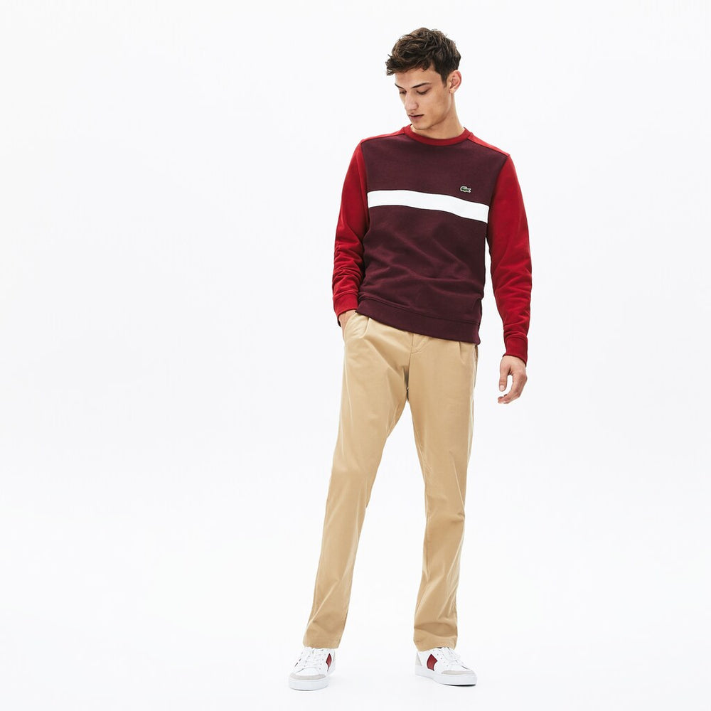 Men's Color-Block Cotton Fleece Sweatshirt / Lacoste