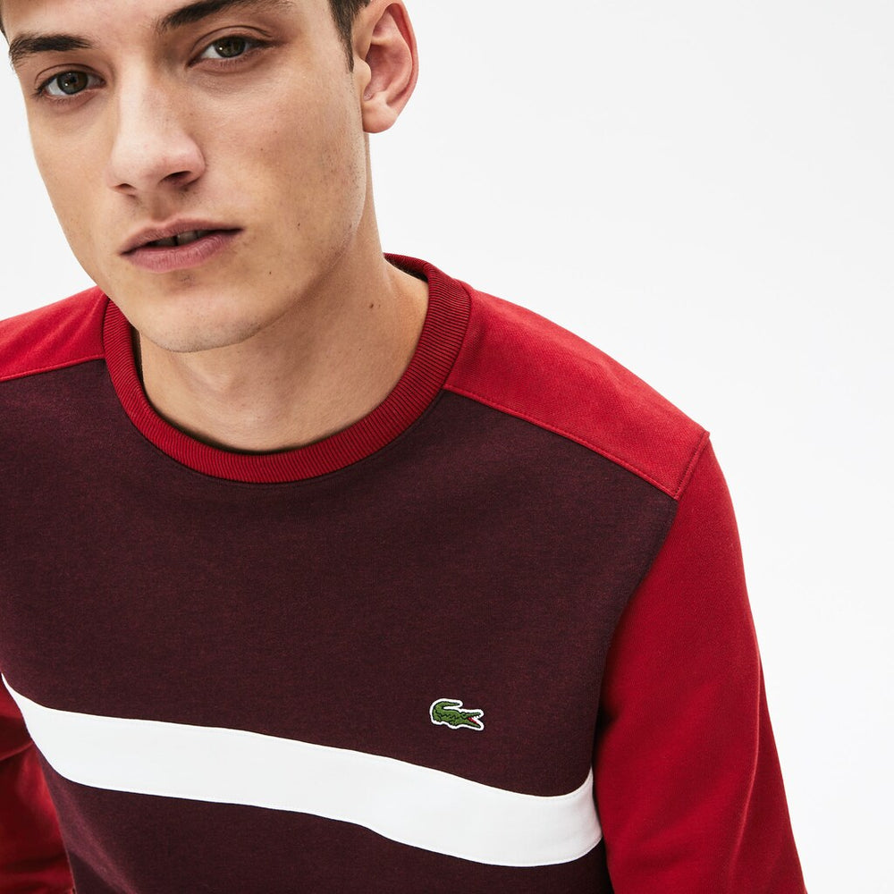 Men's Color-Block Cotton Fleece Sweatshirt / Lacoste