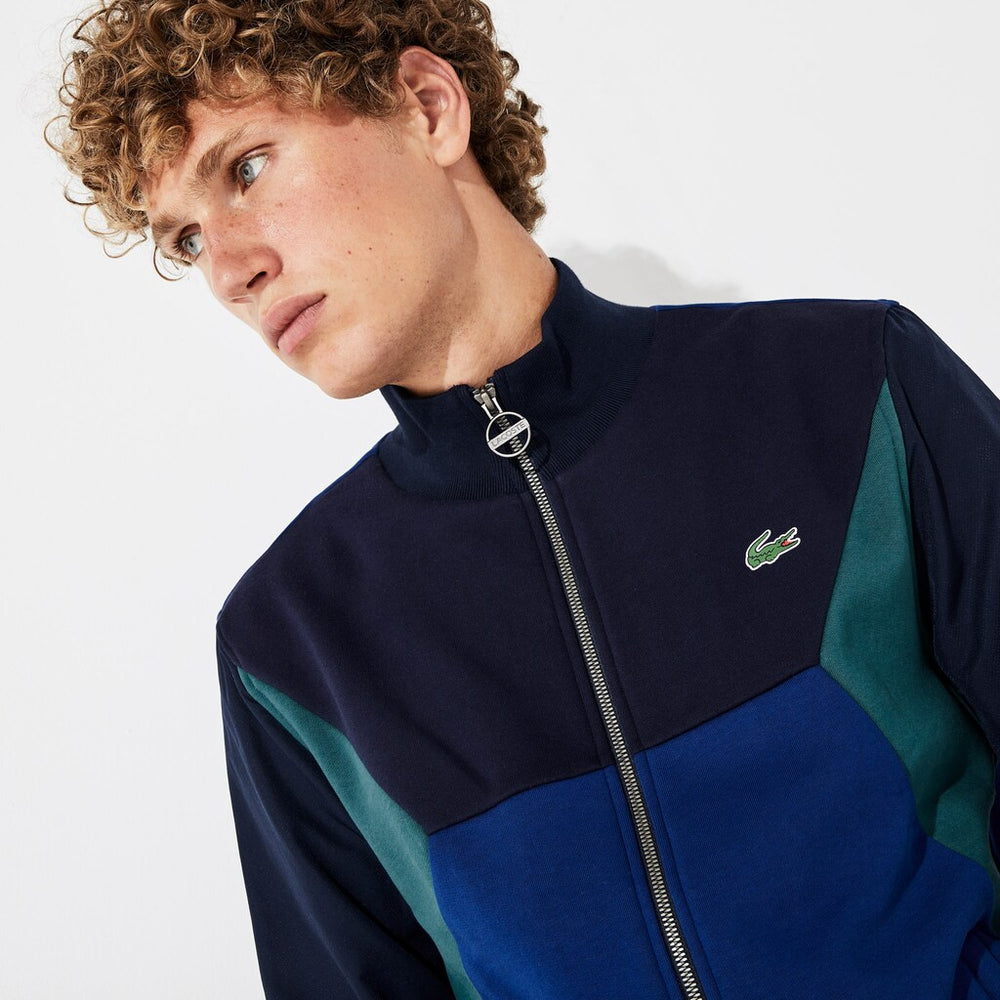 Men's SPORT Color-Blocked Zip Up Tennis Sweatshirt / Lacoste