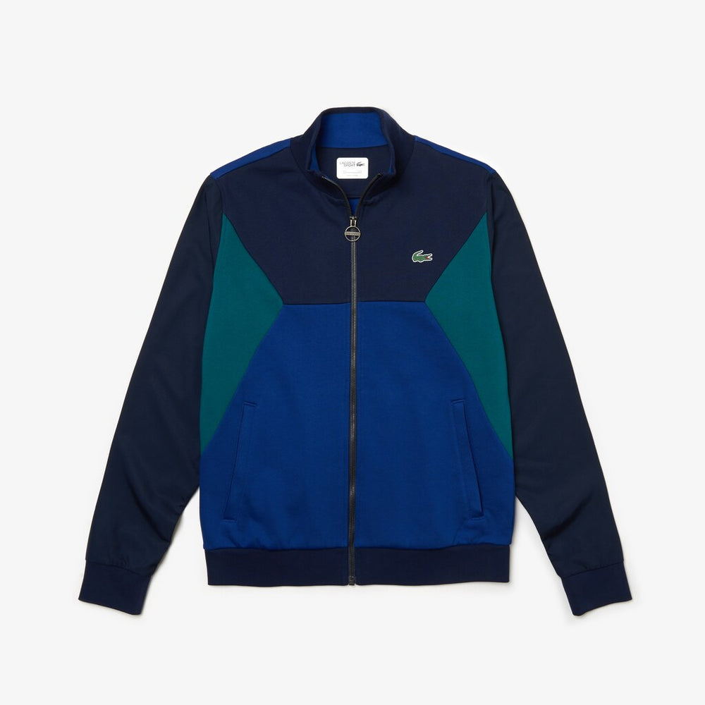 Men's SPORT Color-Blocked Zip Up Tennis Sweatshirt / Lacoste