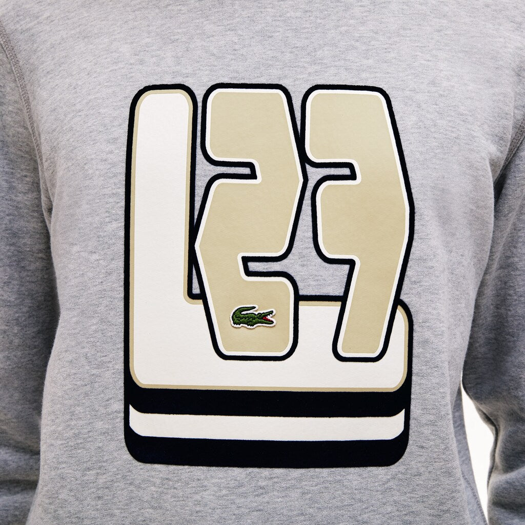 Men's Crewneck L27-Print Cotton Blend Sweatshirt / Lacoste