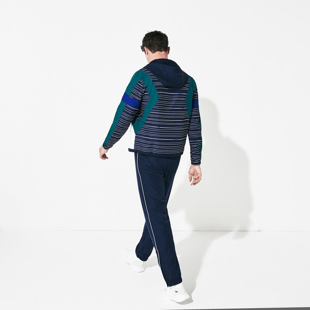 Men's SPORT Hooded Color-Block Tennis Track Suit / Lacoste