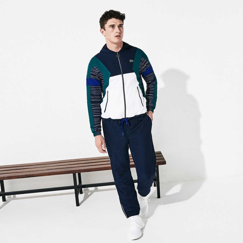 Men's SPORT Hooded Color-Block Tennis Track Suit / Lacoste