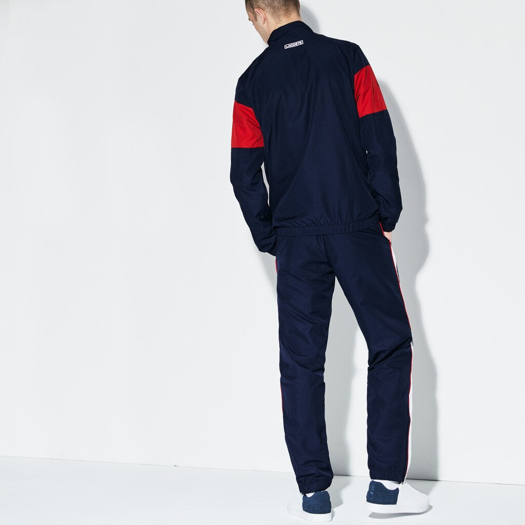 Men's SPORT Colored Bands Taffeta Tennis Tracksuit / Lacoste