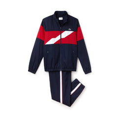 Men's SPORT Colored Bands Taffeta Tennis Tracksuit / Lacoste