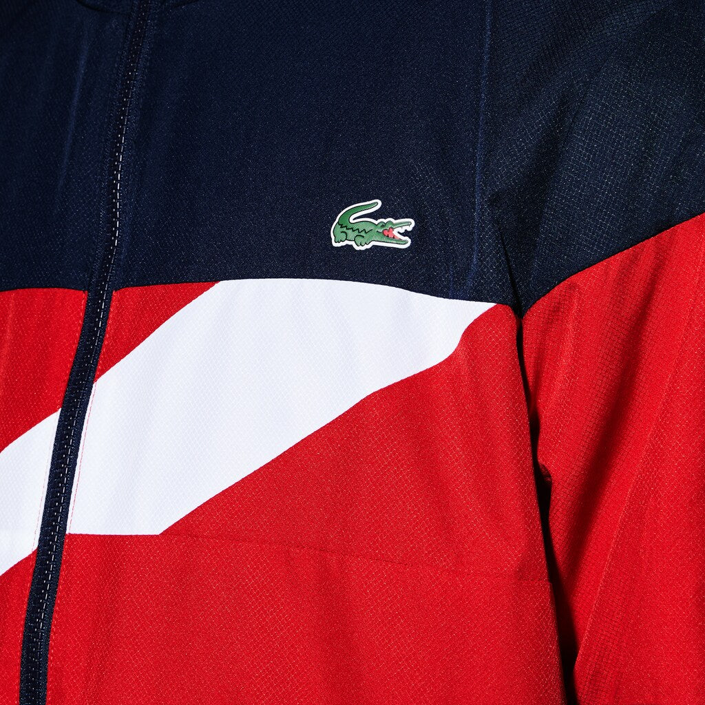 Men's SPORT Colored Bands Taffeta Tennis Tracksuit / Lacoste