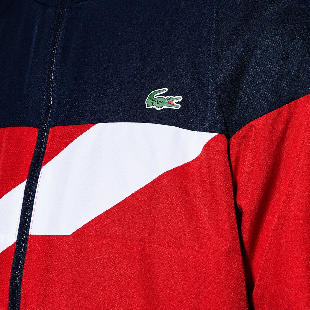 Men's SPORT Colored Bands Taffeta Tennis Tracksuit / Lacoste