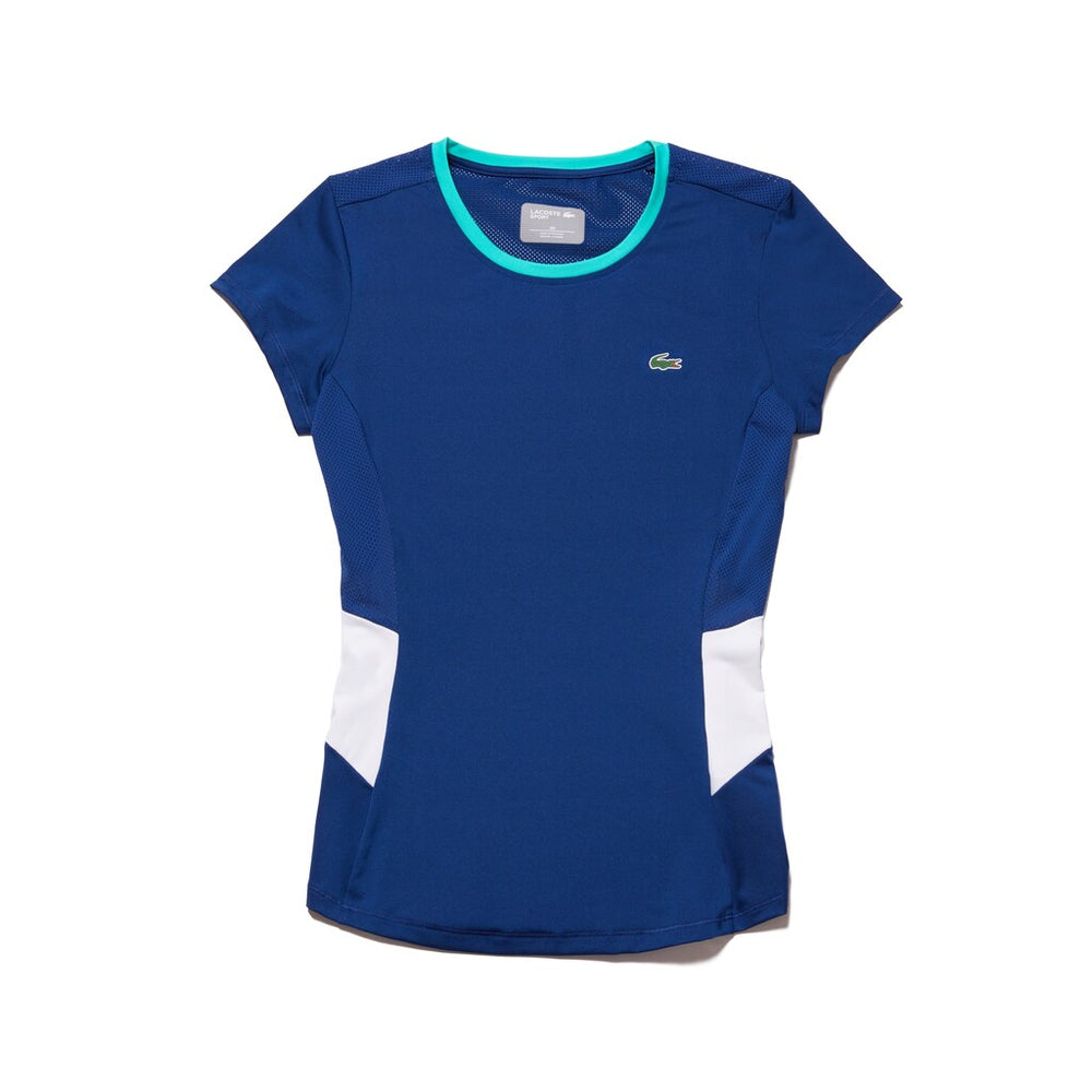 Women's SPORT Crew Neck Stretch Jersey Tennis T-shirt / Lacoste