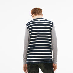Men's LIVE Striped Cotton Jersey T-shirt / Lacoste